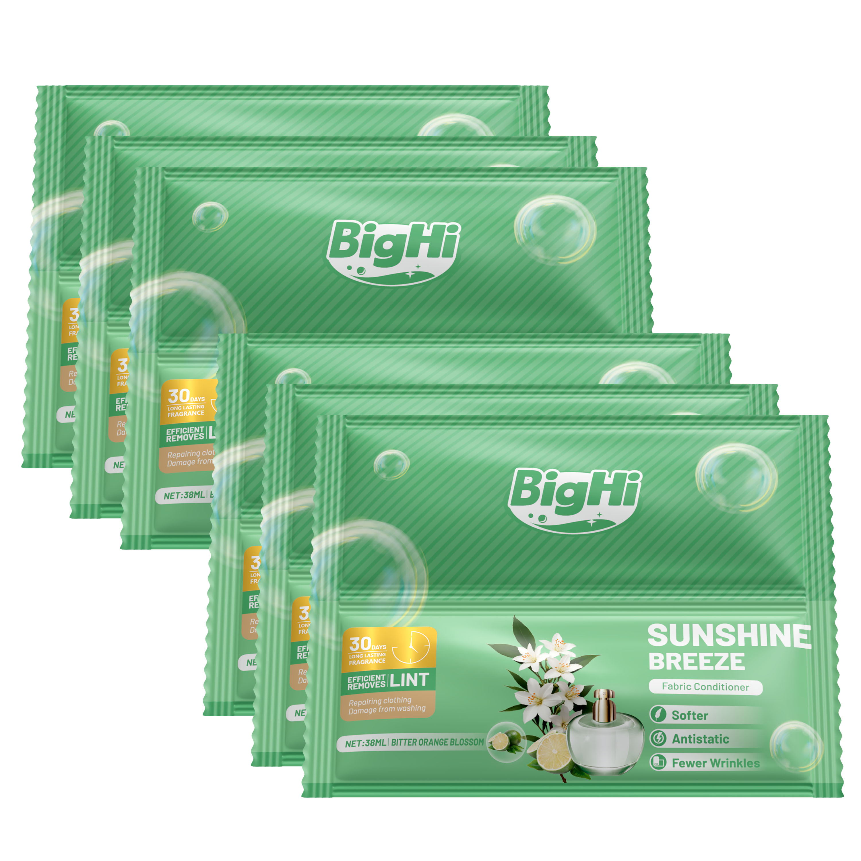 BigHi 38MLx6 Fabric Conditioner Sunshine Breeze Bitter Orange Blossom Scent