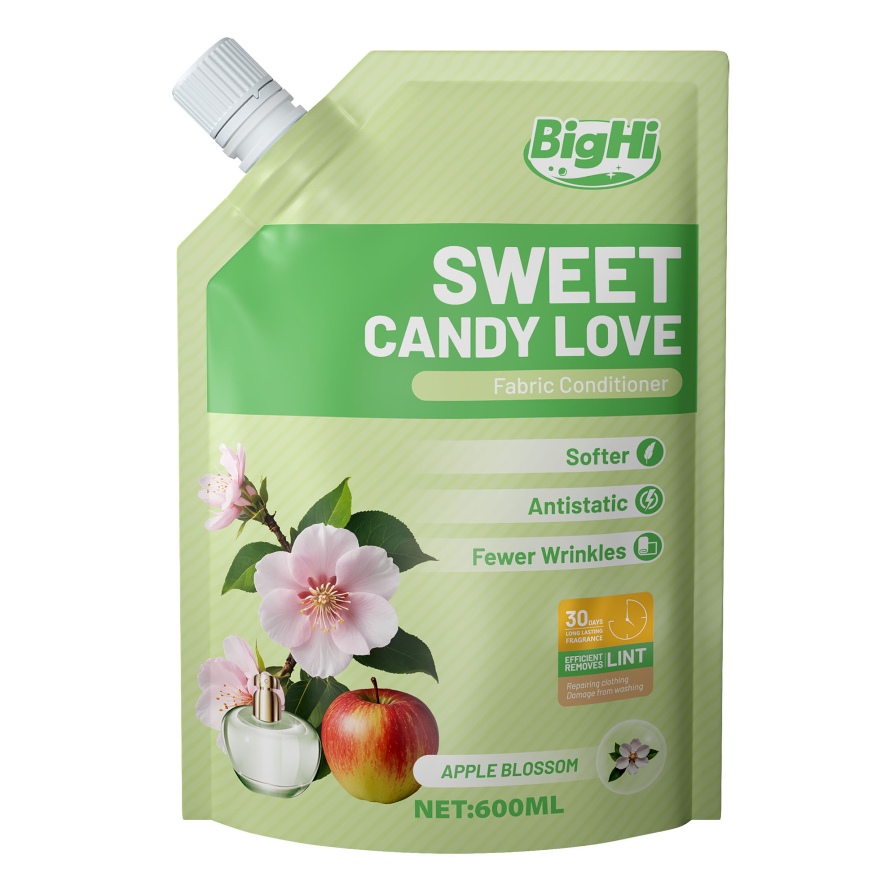 BigHi 600ML Fabric Conditioner Sweet Candy Love Apple Blossom Scent