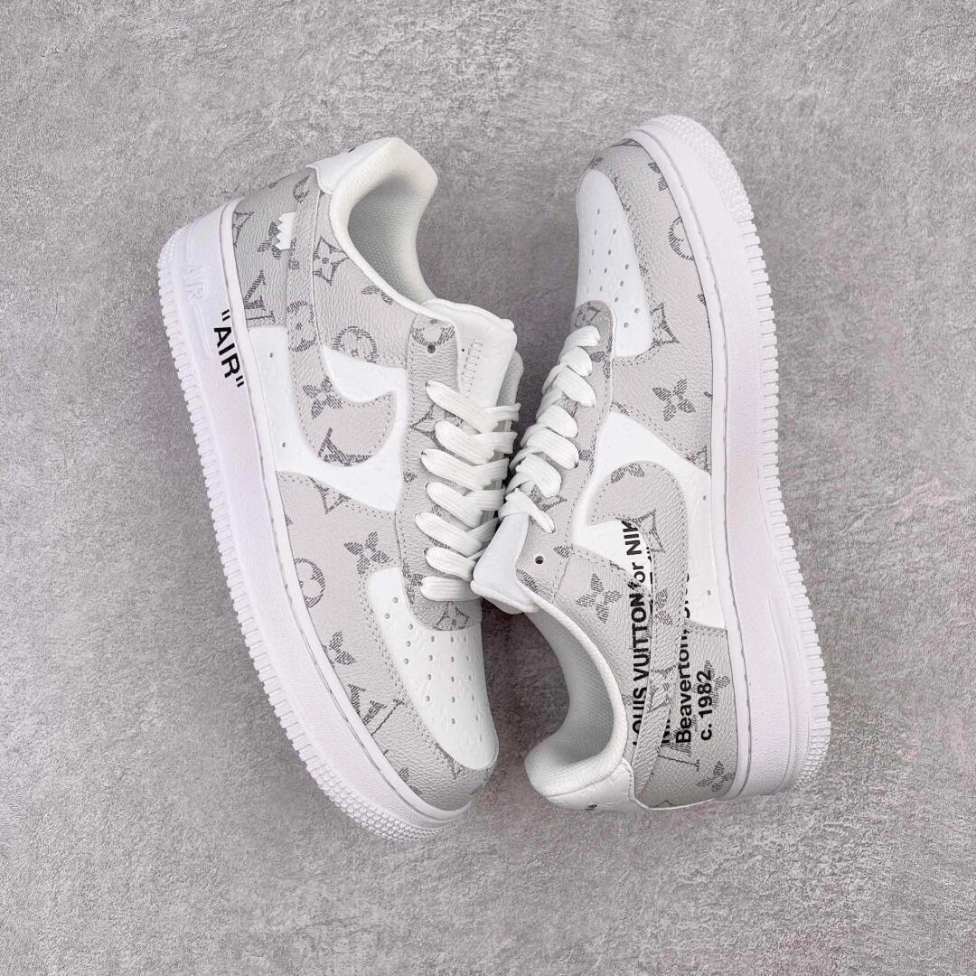 【日本未入荷】♪超入手困難LOUIS VUITTON X NIKE AIR FORCE1 白【代金引換】