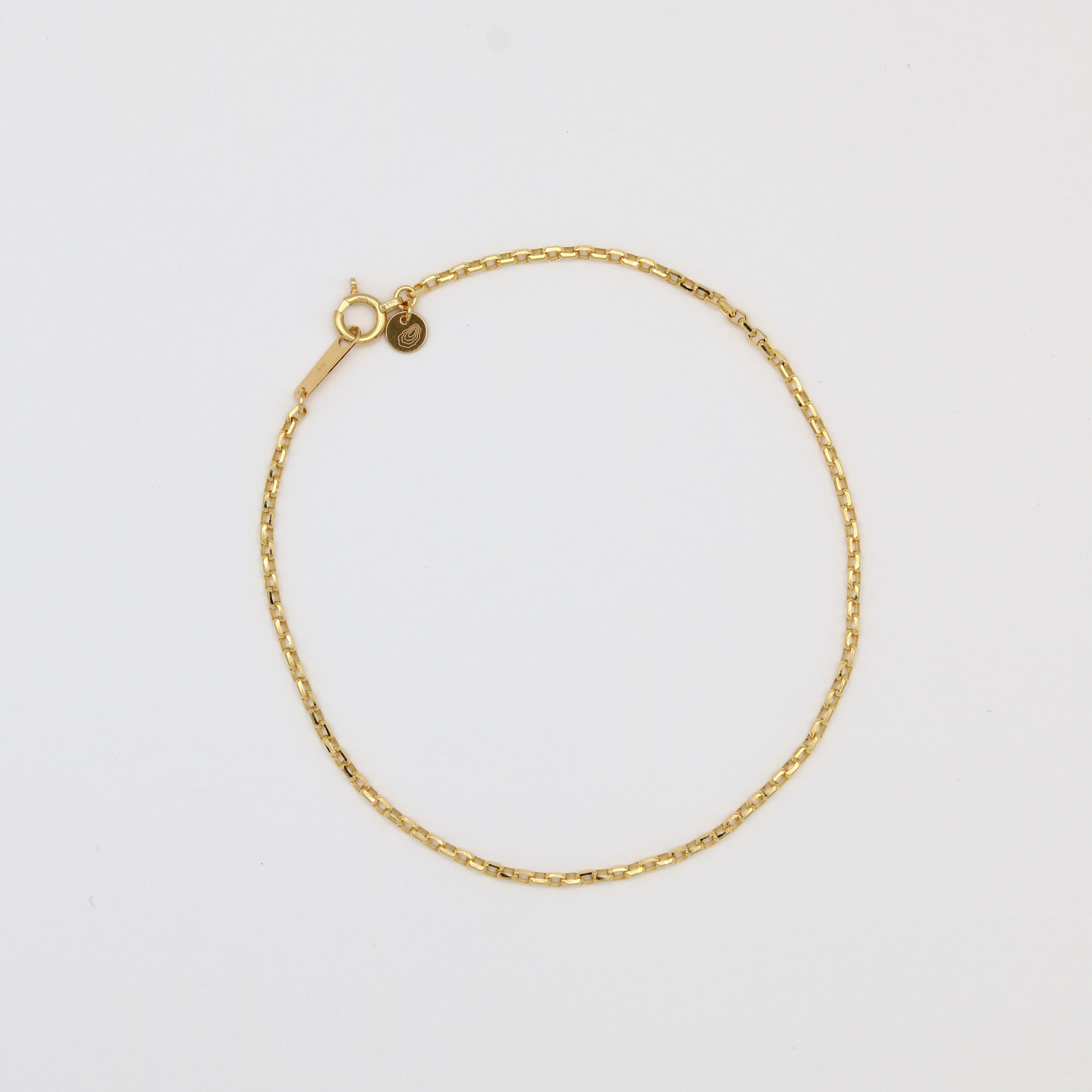 Square Chain DC Bracelet / 18K