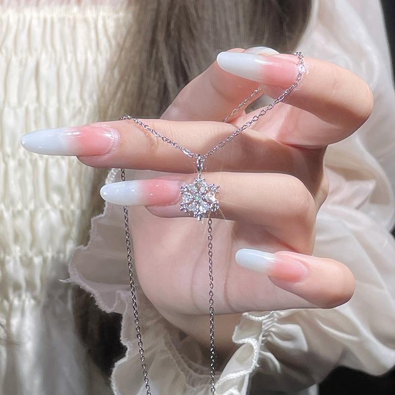 冬日雪花鋯石鎖骨鏈｜小眾氣質百搭頸鏈