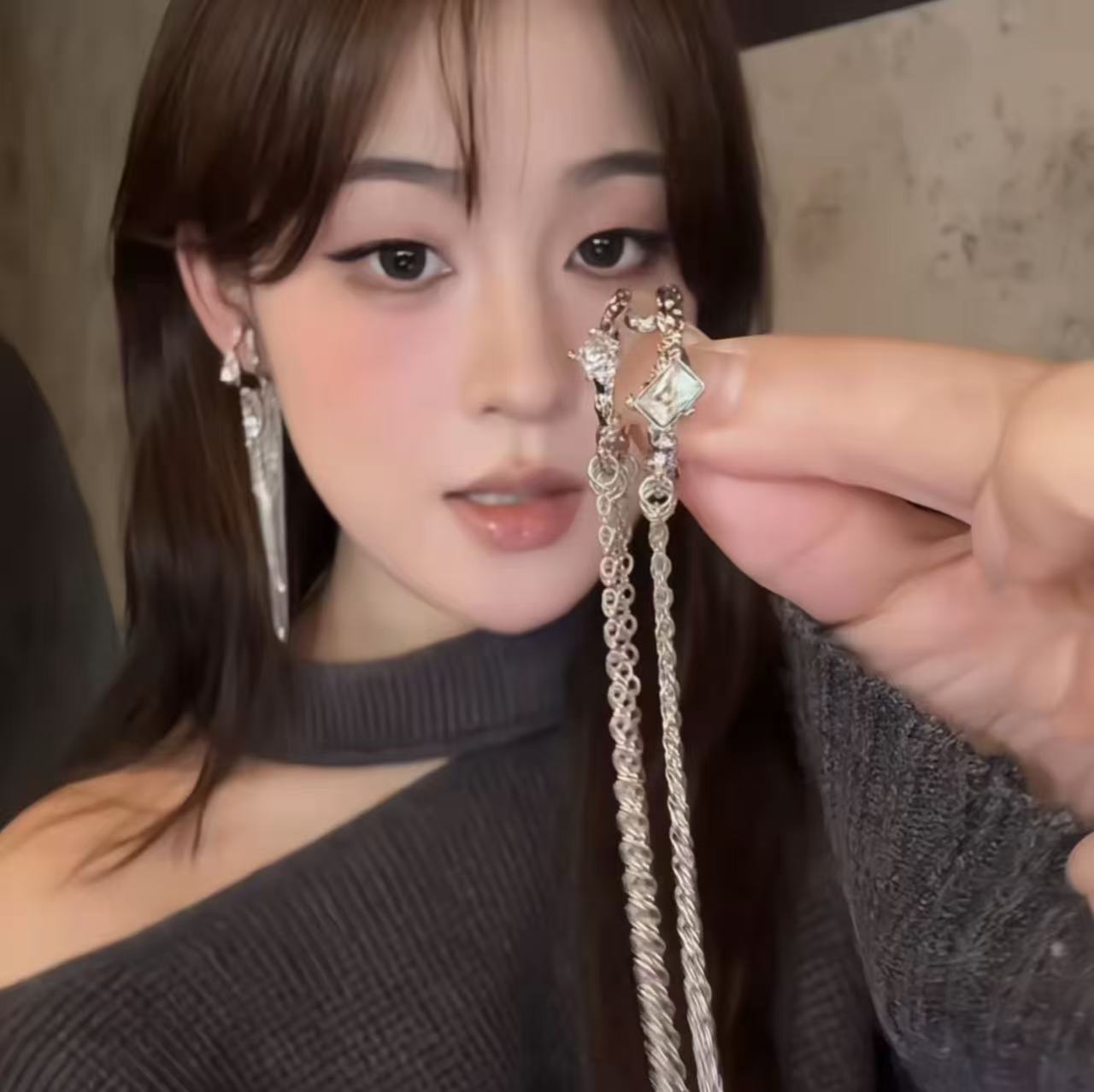 仙女系流蘇耳夾｜流光搖曳・約會必備