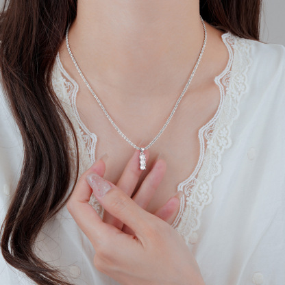 滿天星三鑽項鍊｜2026 新款時尚輕奢鎖骨鏈