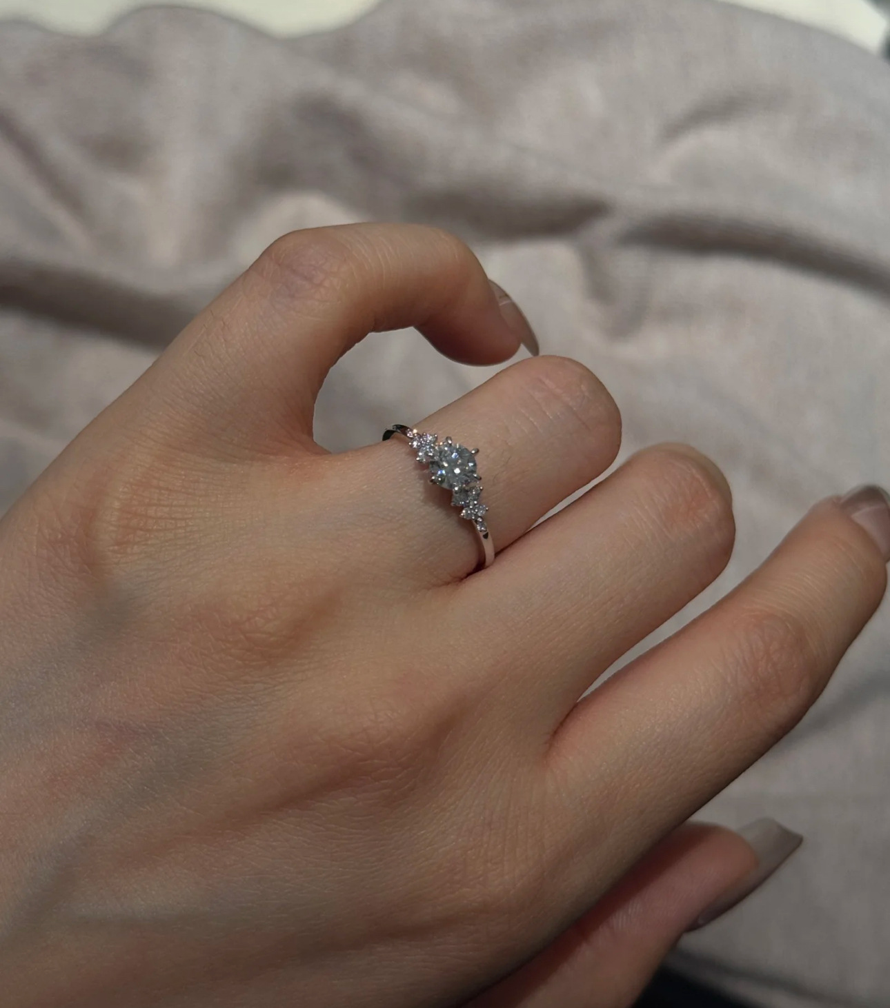 【柏林情書】閃鑽簇擁開口指環 輕奢高級質感百搭