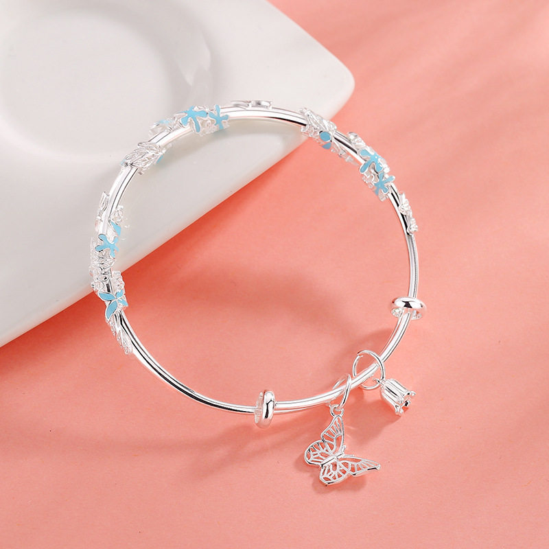 蝴蝶夜光點綴細節感手鏈手鐲款