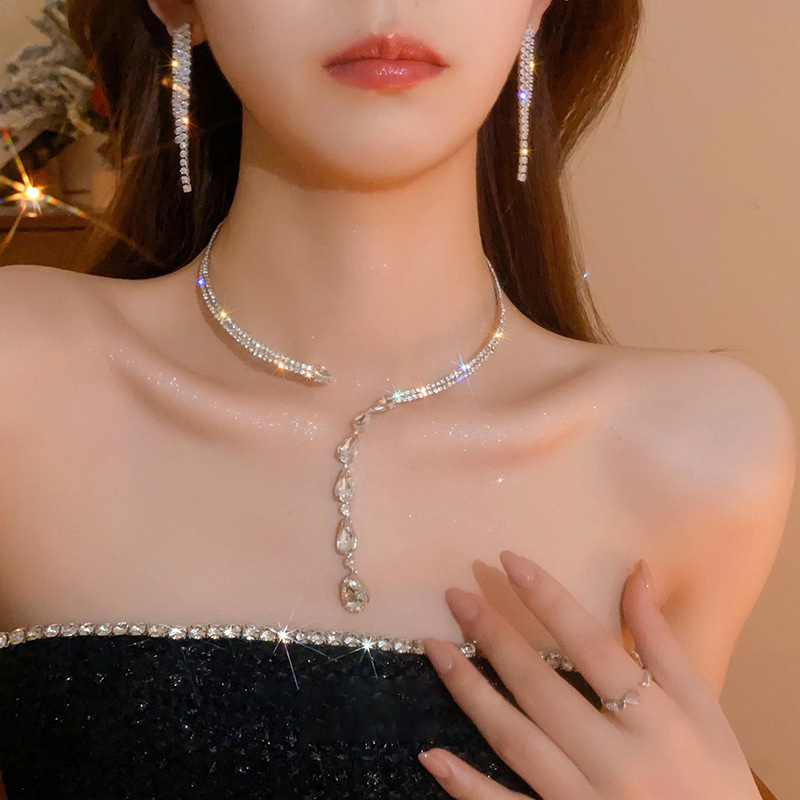 水滴鋯石 Choker 項圈 輕奢仙氣 小眾高級氣質款