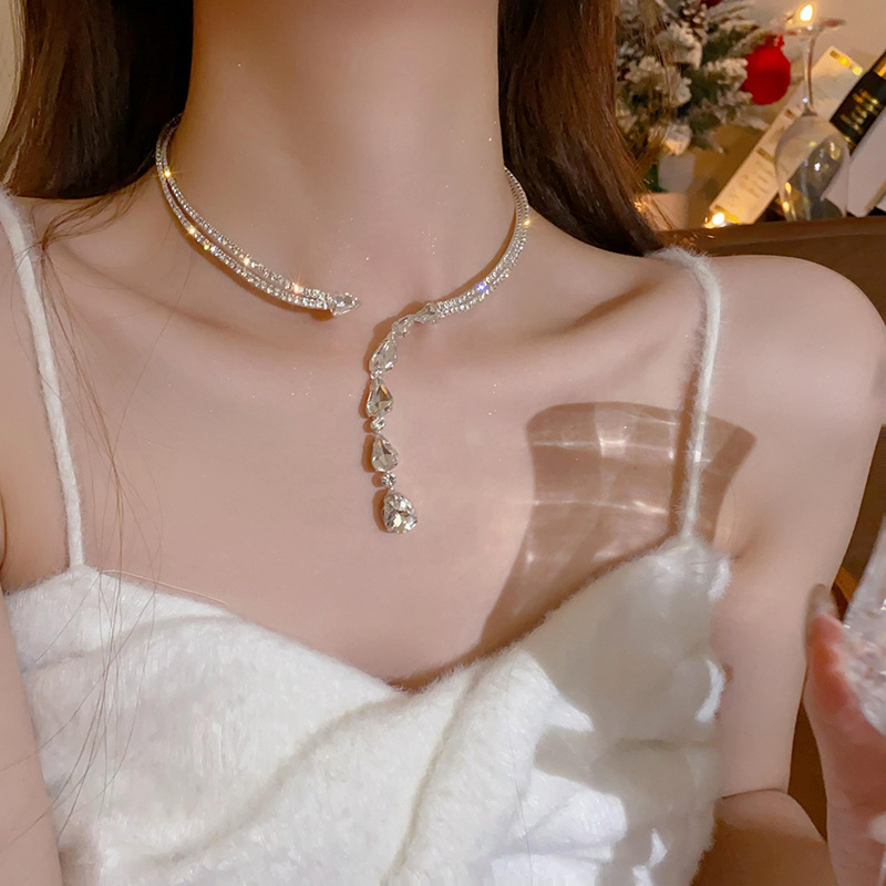 水滴鋯石 Choker 項圈 輕奢仙氣 小眾高級氣質款