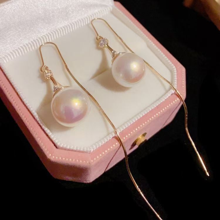 輕奢珍珠流蘇耳線｜秋冬長款氣質款