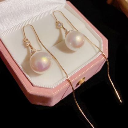 輕奢珍珠流蘇耳線｜秋冬長款氣質款