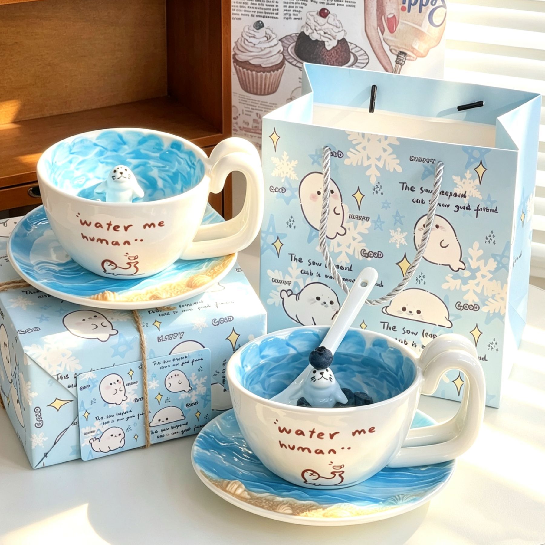 海豹杯子