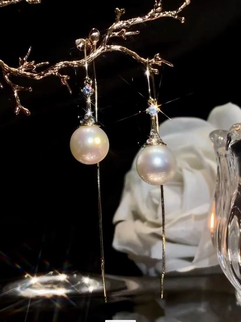 輕奢珍珠流蘇耳線｜秋冬長款氣質款