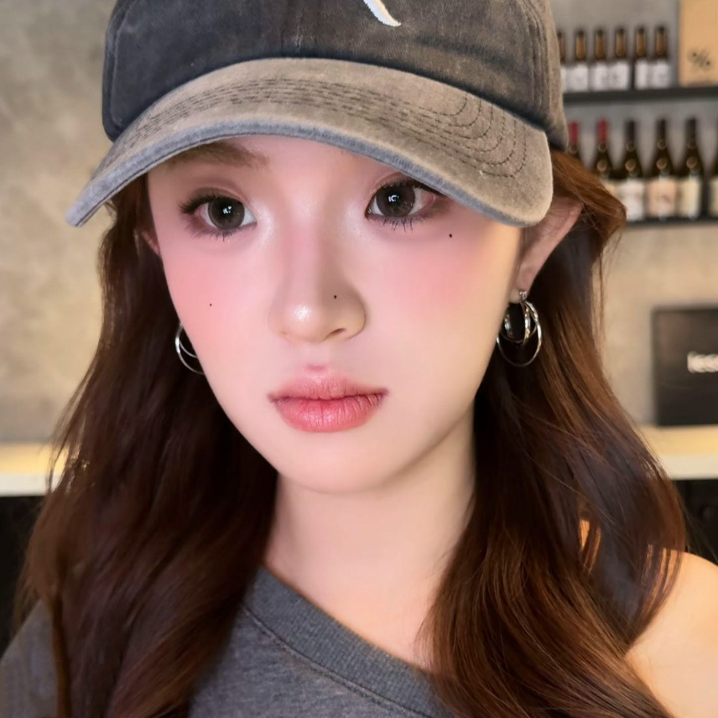 銀色三圈交叉耳扣｜通勤首選立體簡約款