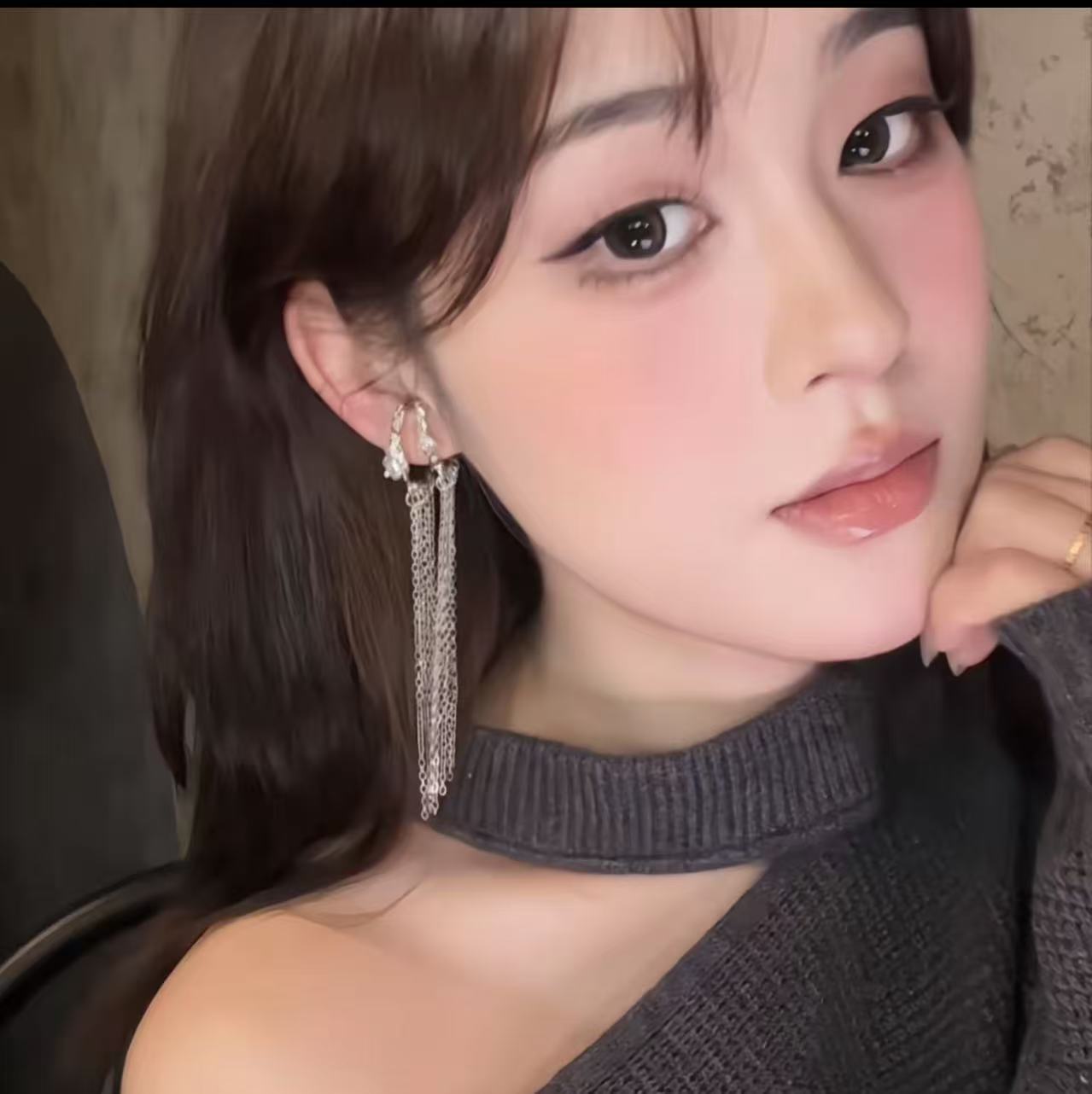 仙女系流蘇耳夾｜流光搖曳・約會必備