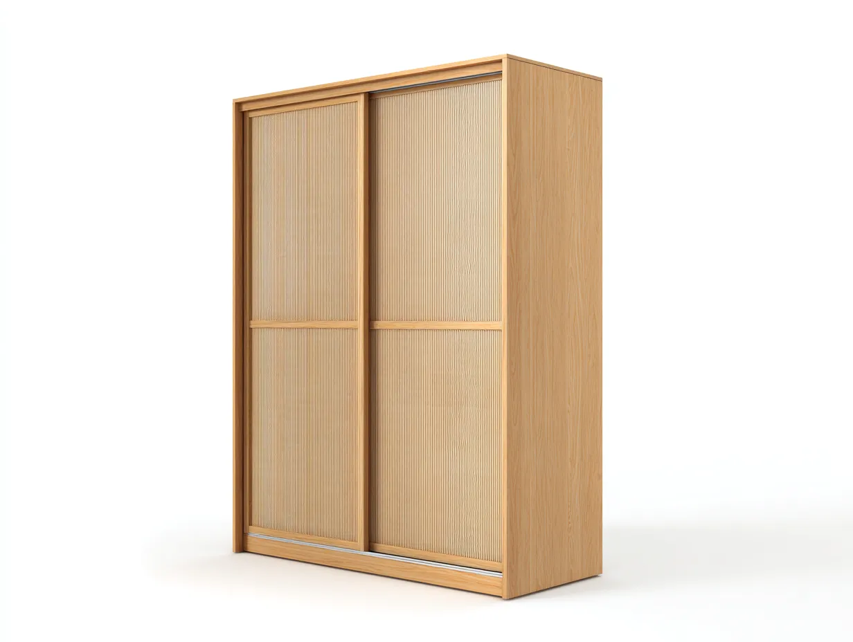 Wardrobes Wooden Sliding Door 180x60x200 cm - Oak - Modern Panel Design-Graceoli