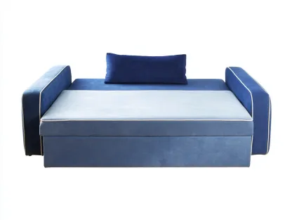 Sofa Beds fabric upholstered sofa bed 190x95x85 cm - blue - modern convertible design-Frameete