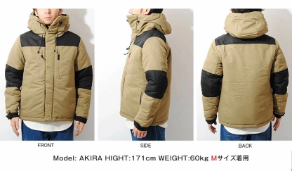 中綿ダウンジャケット メンズ バルトロ 中綿 化繊 ブラック アウター 冬物 フード バルトロライト マウンテン 軽量 高機能 保温性