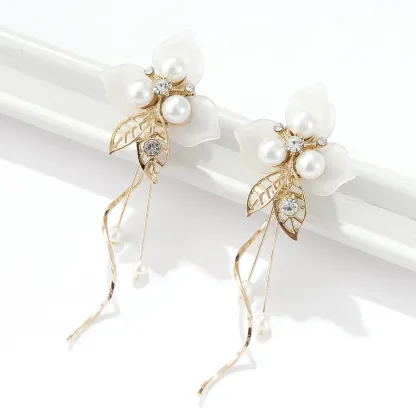 結婚式 ピアス 大ぶり イヤリング お呼ばれ アクセサリー セット可能 パーティー パール 揺れる