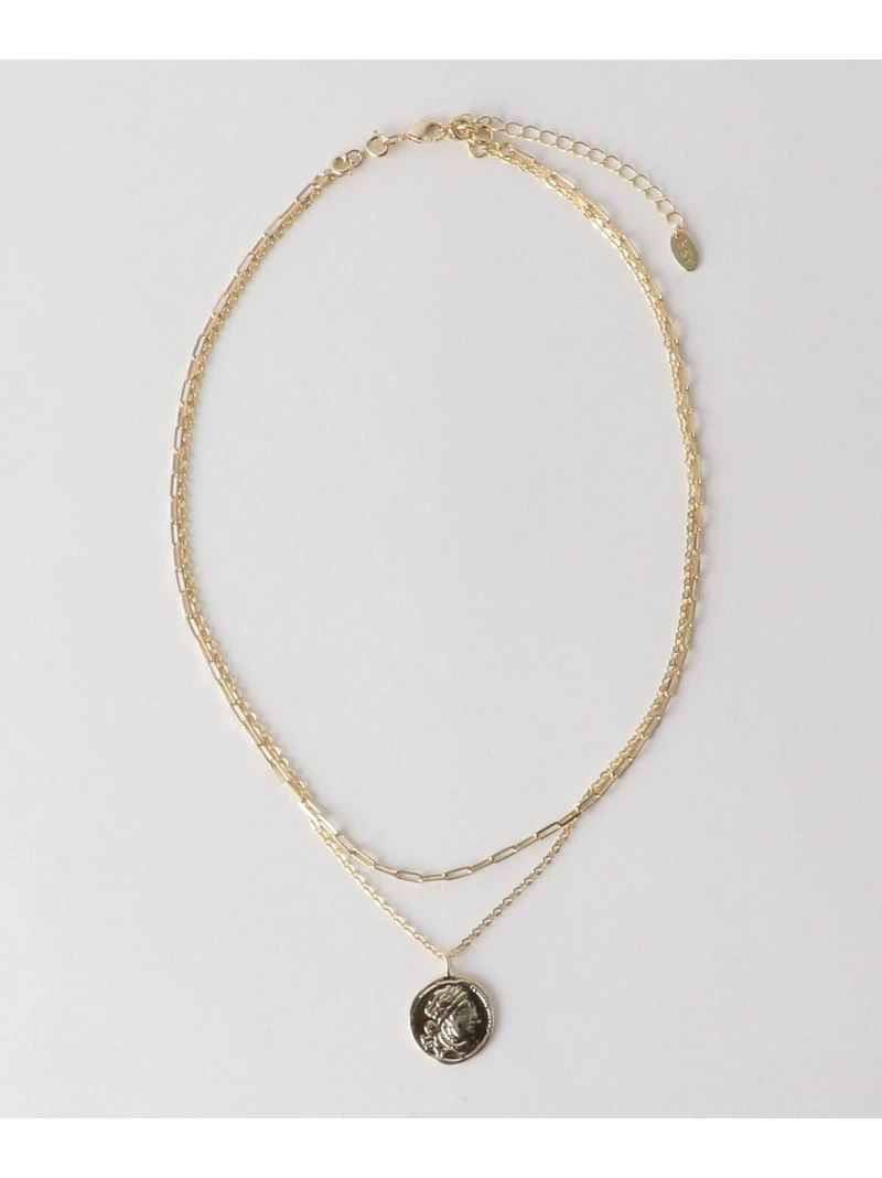クラシカルなコインモチーフが目を引く3WAY仕様のネックレス。