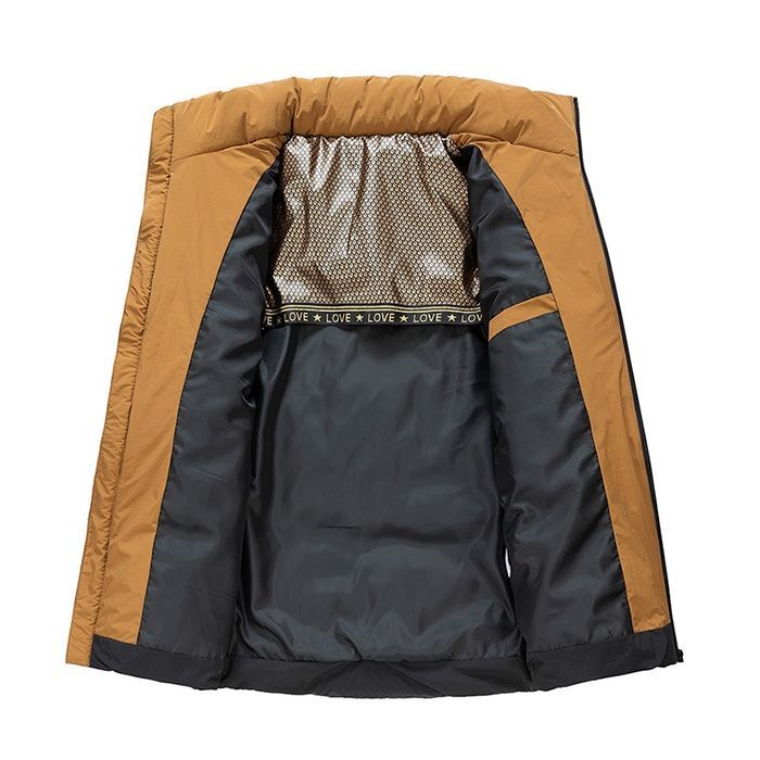 ダウンジャケット メンズジャケット 立ち襟 ジャケット ショート丈 ジャケット ジップアップ ジャケット スタンドカラー 大きいサイズ カジュアルジャケット 男性 秋冬アウター