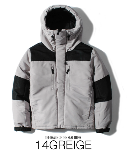 中綿ダウンジャケット メンズ バルトロ 中綿 化繊 ブラック アウター 冬物 フード バルトロライト マウンテン 軽量 高機能 保温性