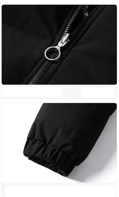 バンダナ柄 ダウン ジャケット ペイズリー柄 中綿ブルゾン