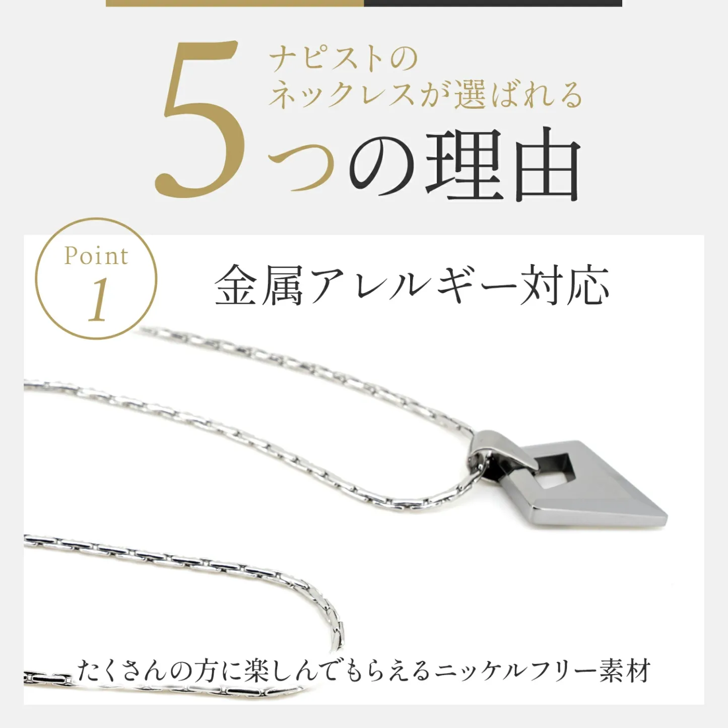 ペンダント トップ ネックレス メンズ チェーン 金属アレルギー 対応 プレゼント ギフト