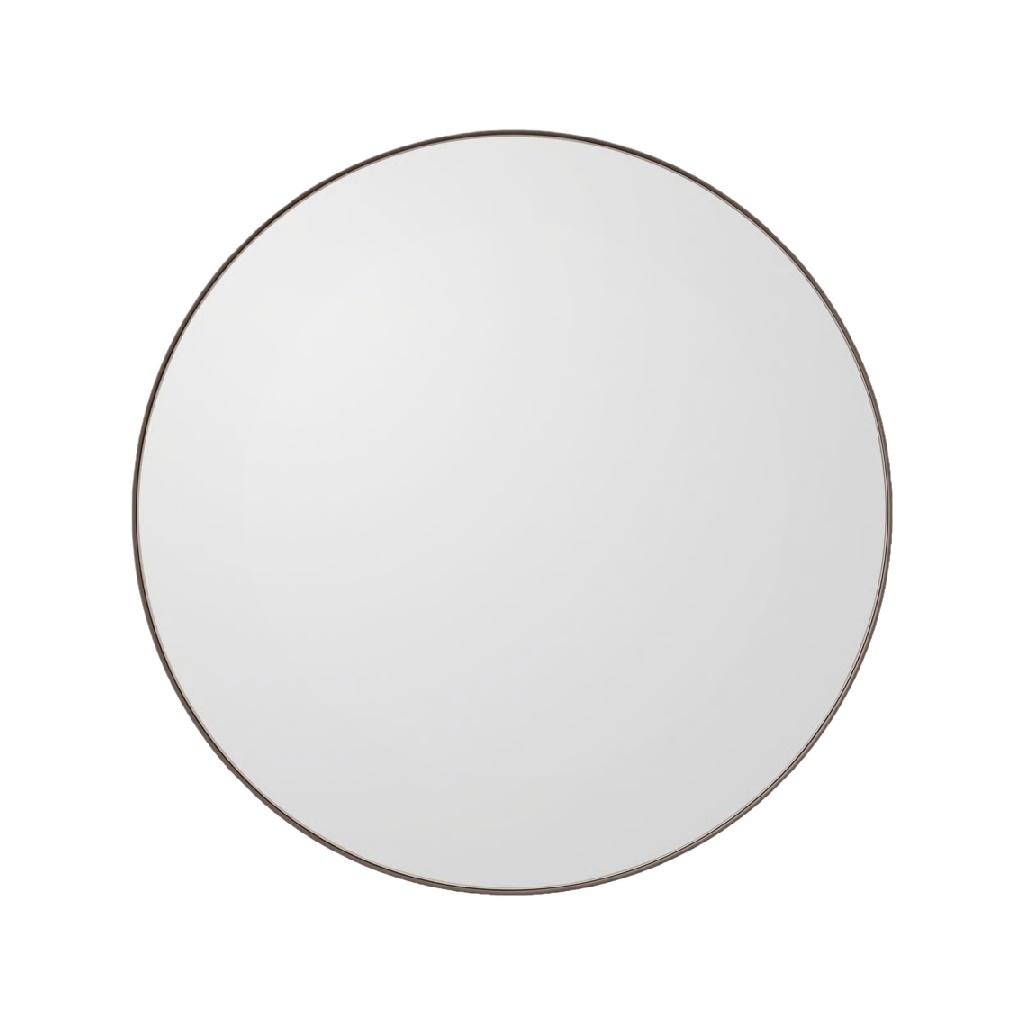 Round Wall Mirror with Thin Metal Frame-robertmargot.shop
