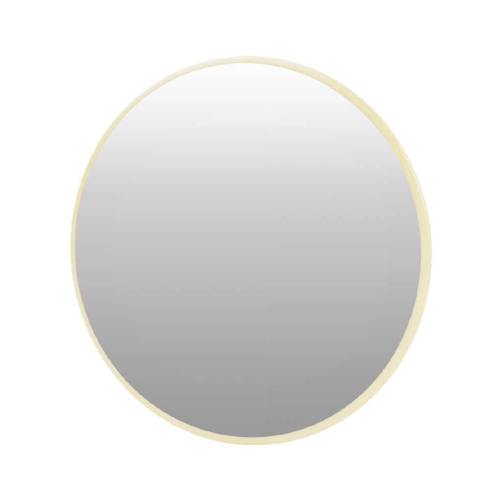 Espejo decorativo circular moderno con marco dorado fino-robertmargot.shop