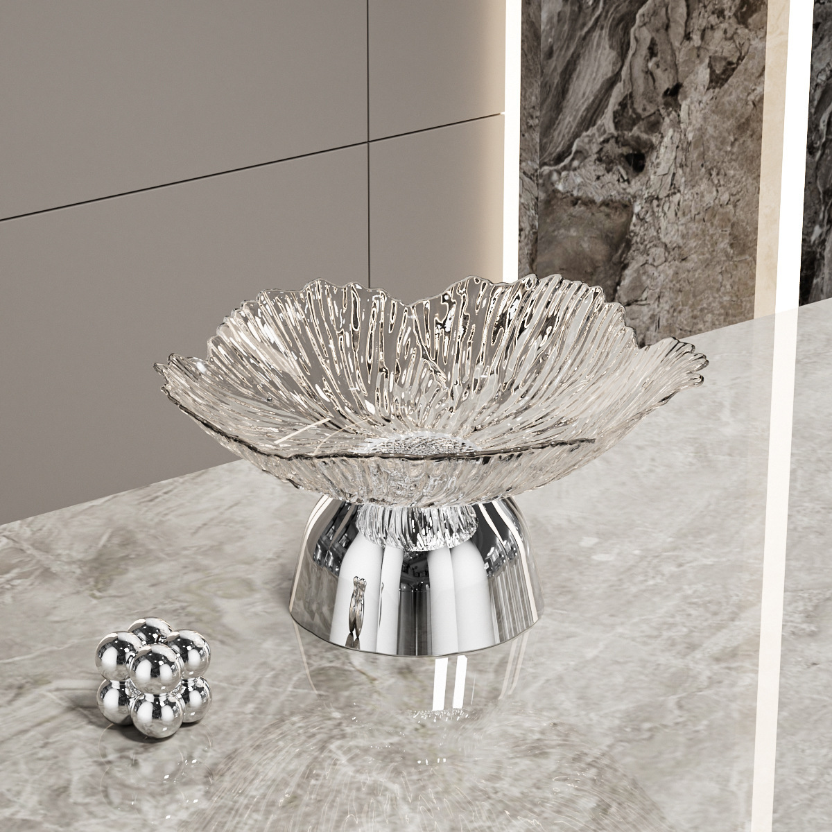 Classic Metal Footed Fruit Stand