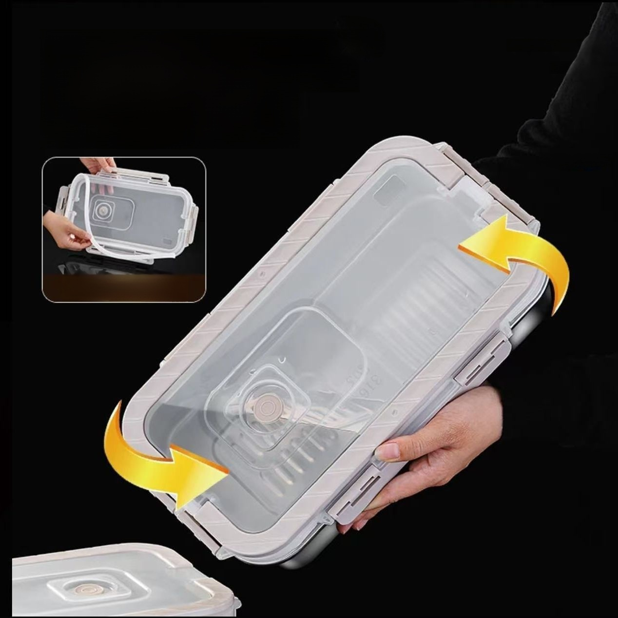 Portable food storage container