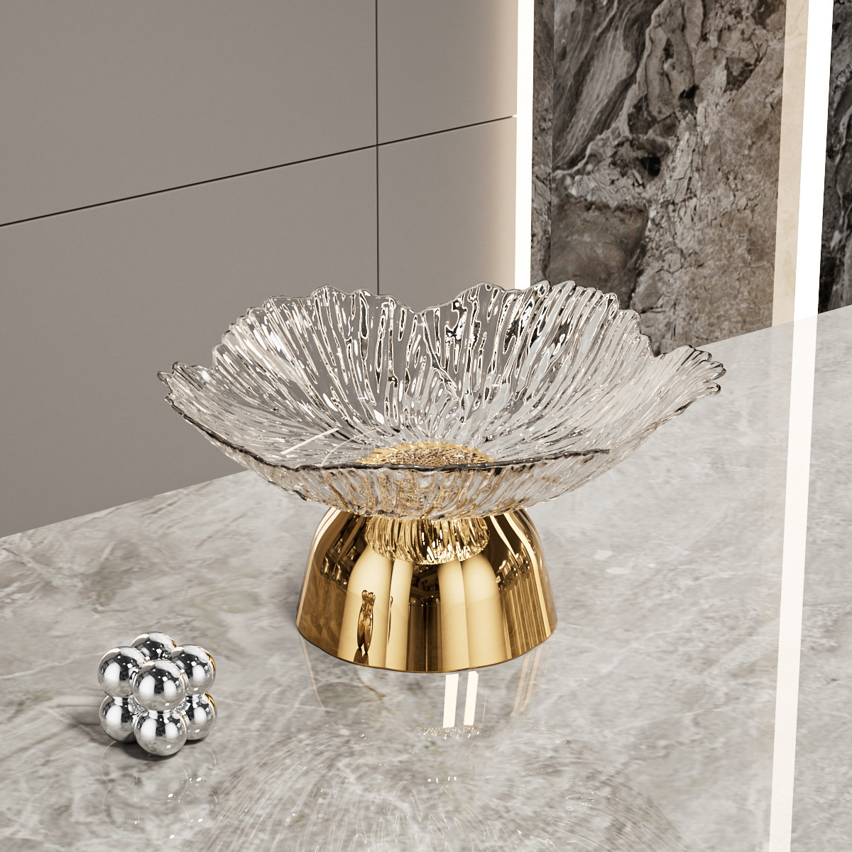 Classic Metal Footed Fruit Stand