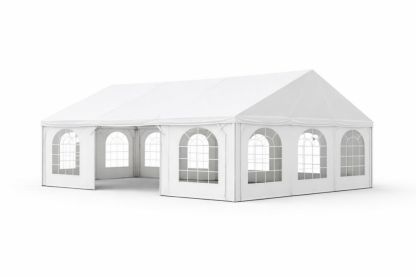 Large Outdoor Party Tent with Windows Galvanized Steel Frame 600cm x 300cm x 270cm