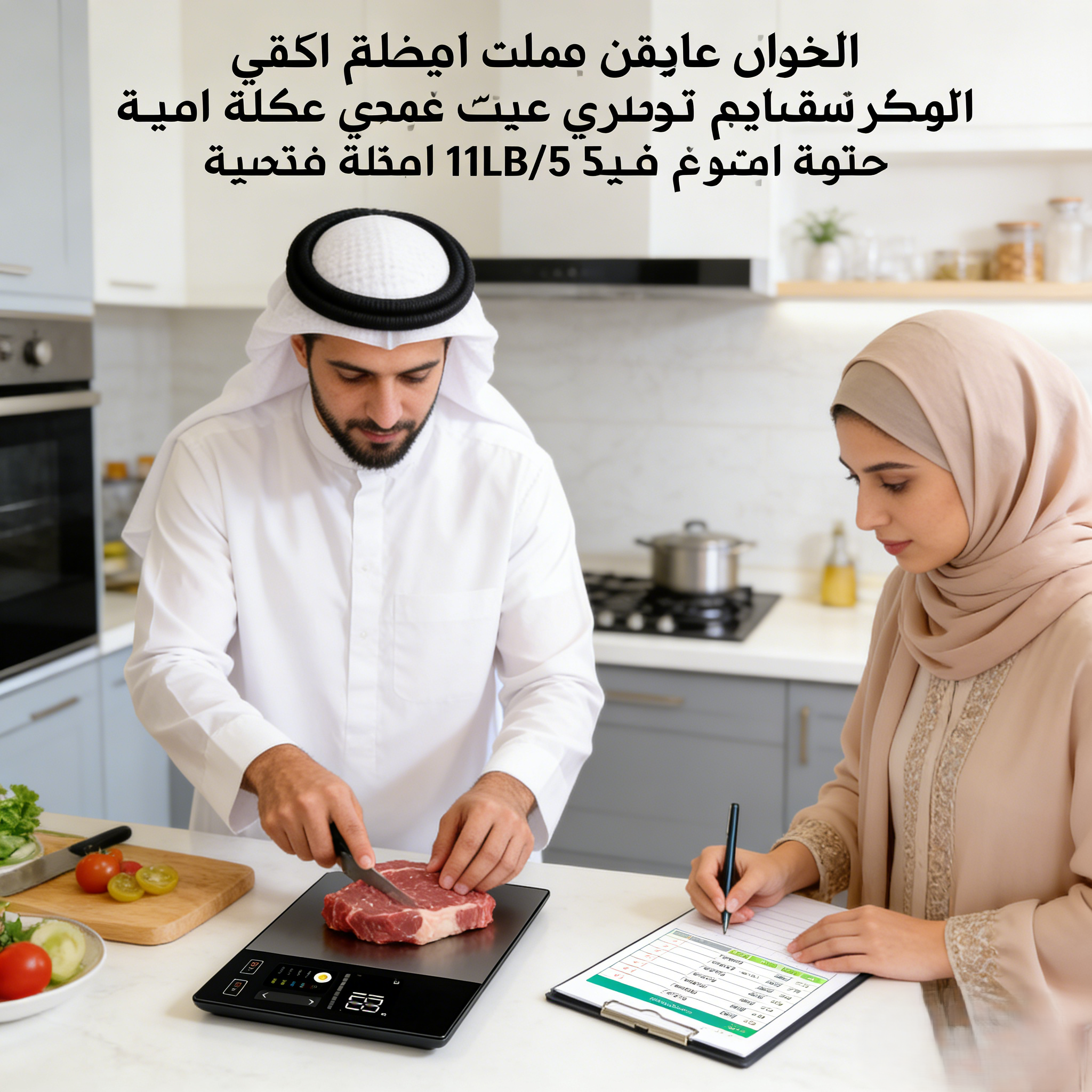 مقياس المطبخ الذكي الفولاذ المقاوم للصدأ الغذاء السعرات الحرارية البروتين الدهون الكربوهيدرات آلة حاسبة غذائية 11LB/5 كجم الوزن للطهي الصحي