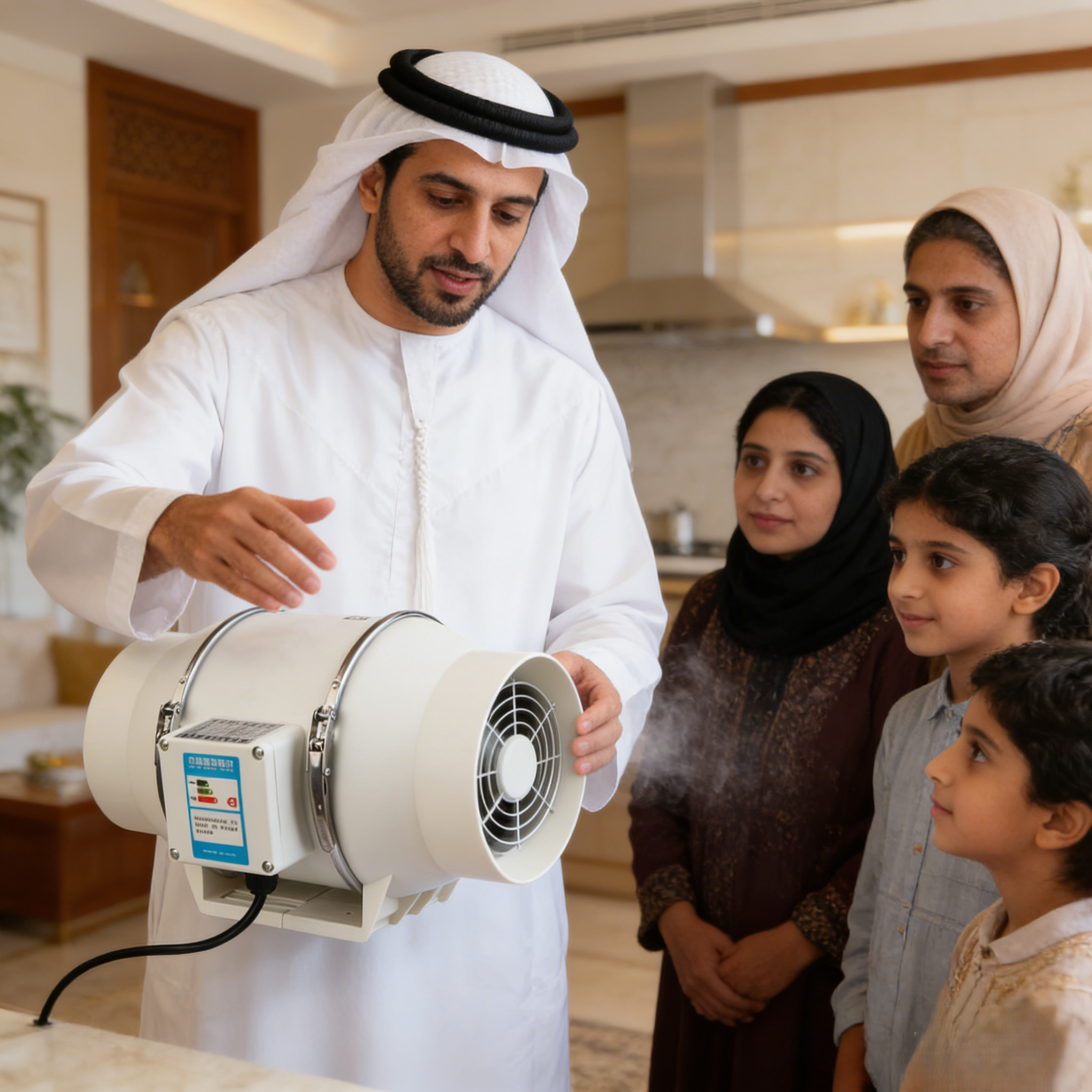 متعددة الوظائف مروحة عادم قوية، مروحة تهوية منزلية صامتة