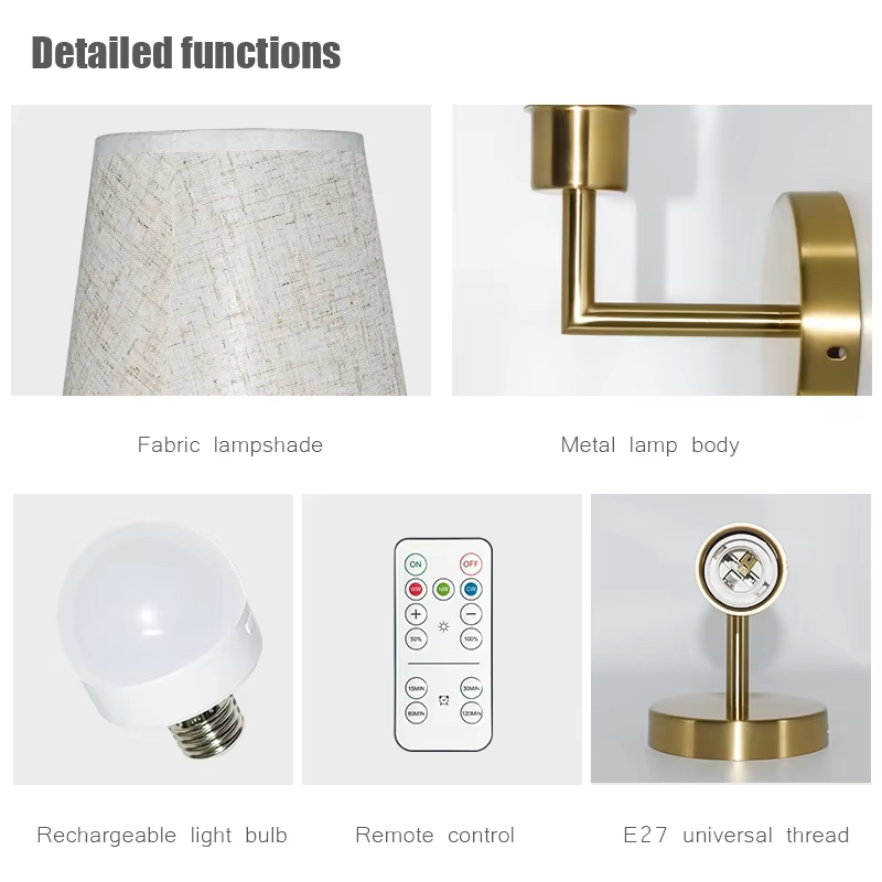 شريط حائط يعمل بالبطارية القابلة لإعادة الشحن بدون أسلاك 4000 مللي أمبير في الساعة لمبة قابلة للفصل وجهاز تحكم عن بعد، 15 لونًا مصباح جداري لاسلكي لتزيين غرفة النوم وغرفة المعيشة