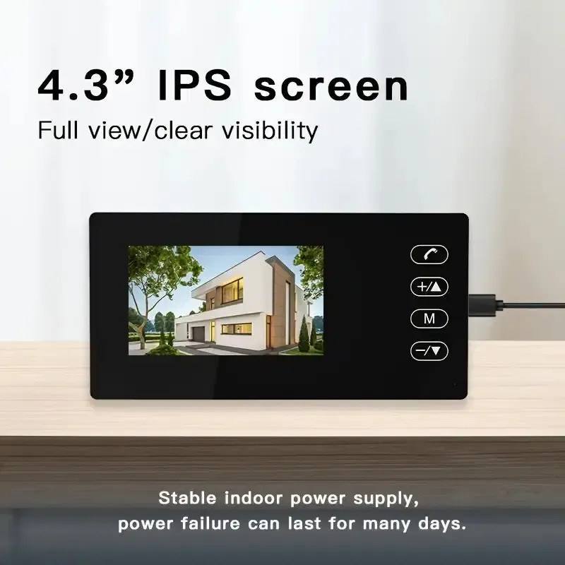 جرس باب فيديو ذكي مرئي للمحادثة المباشرة في الوقت الفعلي دون الحاجة إلى Wi-Fi