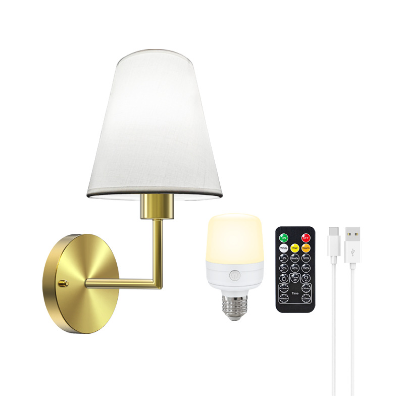 شريط حائط يعمل بالبطارية القابلة لإعادة الشحن بدون أسلاك 4000 مللي أمبير في الساعة لمبة قابلة للفصل وجهاز تحكم عن بعد، 15 لونًا مصباح جداري لاسلكي لتزيين غرفة النوم وغرفة المعيشة