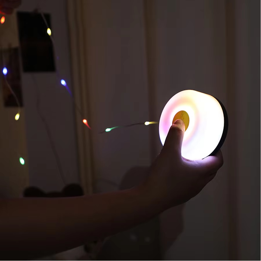 مصباح يدوي LED قابل لإعادة الشحن للتخييم ، ضوء محمول صغير ، خيمة ، إضاءة ملونة ، في الهواء الطلق ، ضوء 1 سلسلة خفيفة بطول 20 مترًا