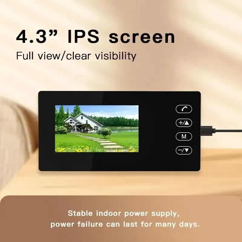 جرس باب فيديو ذكي مرئي للمحادثة المباشرة في الوقت الفعلي دون الحاجة إلى Wi-Fi