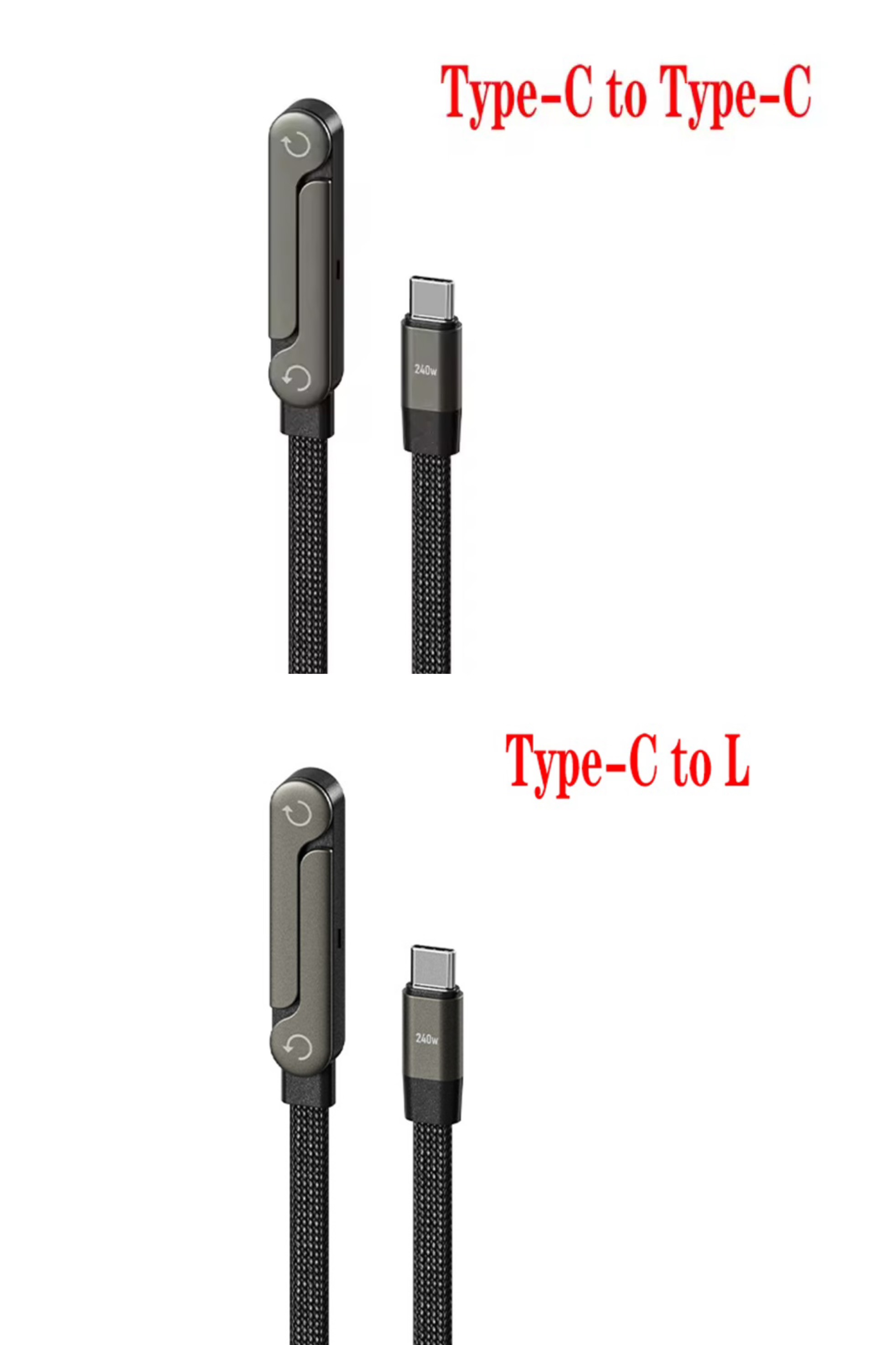قطعتين -حامل هاتف قابل للطي مع شحن سريع بقدرة 240 واط