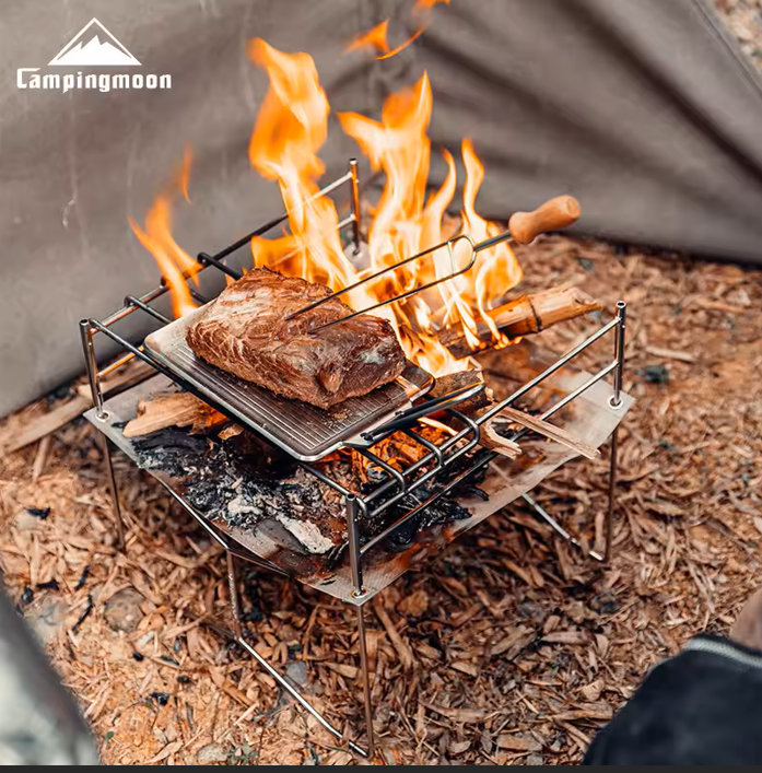 **شواية قابلة للطي للمخيمات الخارجية أحدث موديل 2025**（احصل على خصم 20% عند طلبك الآن.）