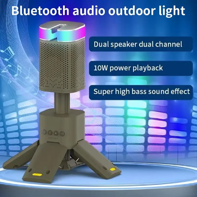 فانوس تخييم 2025 الجديد قابل للطي وشحن USB 🏕️✨   محمول بقاعدة قوية وحامل للمكشات والطلعات البرية! 🌟🚀