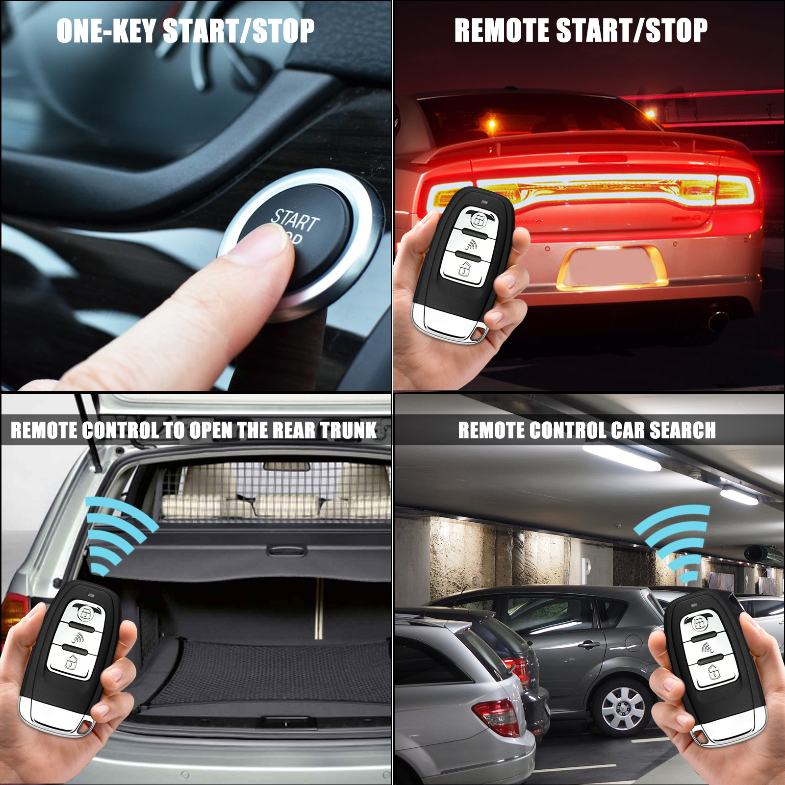 【تركيب مجاني في كل المناطق │ فقط 100 حبة】 تشغيل السيارة عن بُعد بضغطة زر + تطبيق الجوال يتحكم بالسيارة + دخول بدون مفتاح + ريموت │ يناسب جميع أنواع السيارات 100% │ فني متخصص يجيك لبيتك يركّب لك إياه