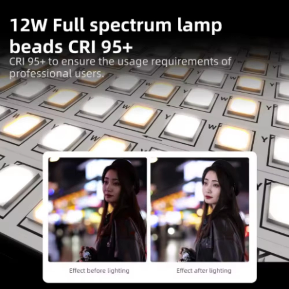 INKEE GC12 مصباح ليد قابل للنفخ 2700K-6500K التصوير الفوتوغرافي عمود الهواء ضوء فيديو ملء الضوء