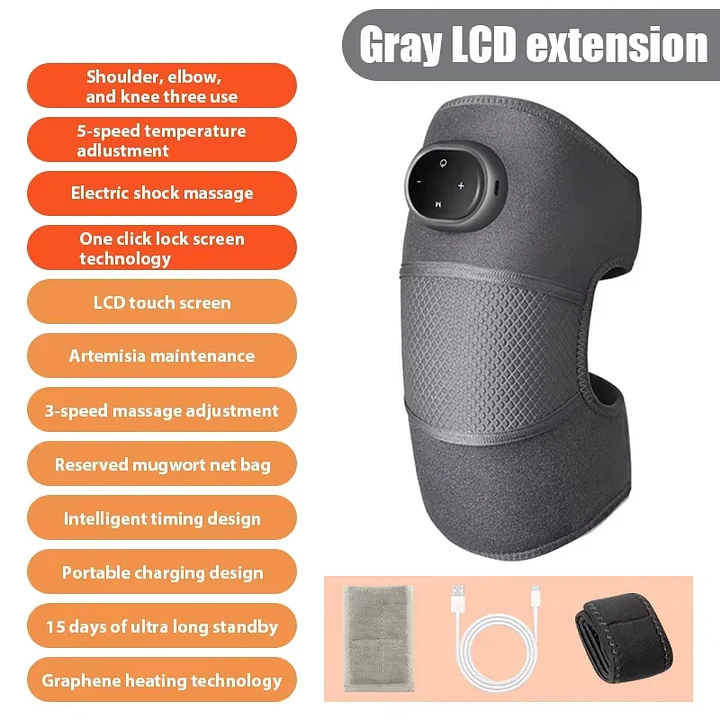 5 التروس التدفئة الكهربائية حماية الركبة تدليك العضلات الاسترخاء الدافئة ضغط حماية المفاصل الرقبة الكتف الركبة الاهتزاز الصحافة