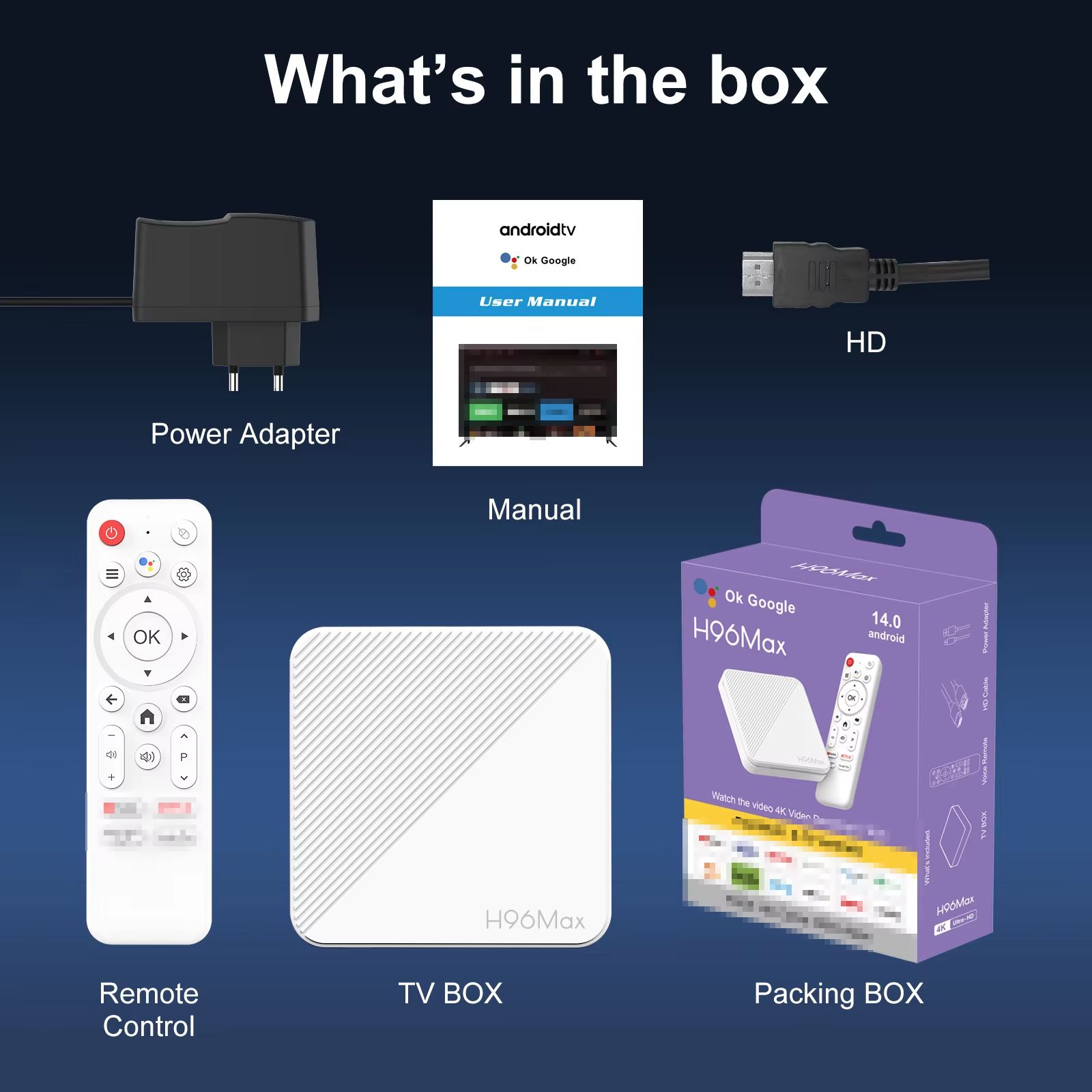 H96 MAX Android 10 TV BOX H313 4K 2.4G 5G Wifi BT 100M Lan 8GB 16GB