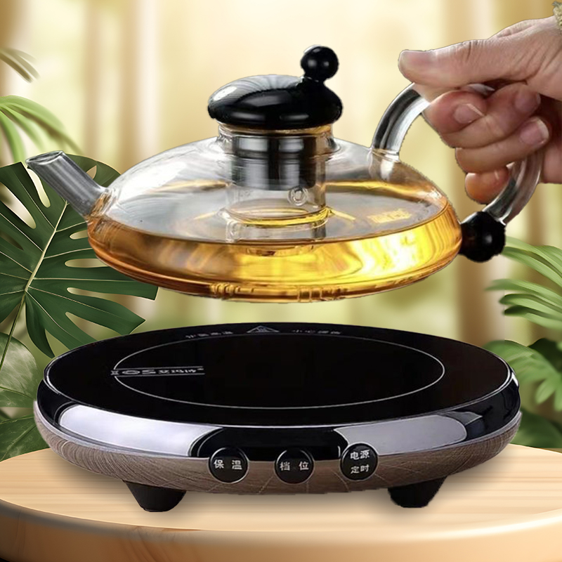 إبريق شاي زجاجي، طقم شاي زجاجي مقاوم للحرارة، إبريق شاي زهور منزلي، فلتر مقاوم لدرجات الحرارة العالية، إبريق شاي سميك، إبريق شاي ذيل الفئران