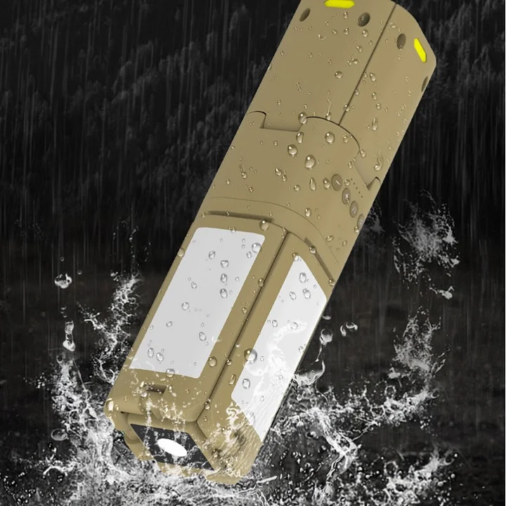 فانوس تخييم 2025 الجديد قابل للطي وشحن USB 🏕️✨   محمول بقاعدة قوية وحامل للمكشات والطلعات البرية! 🌟🚀