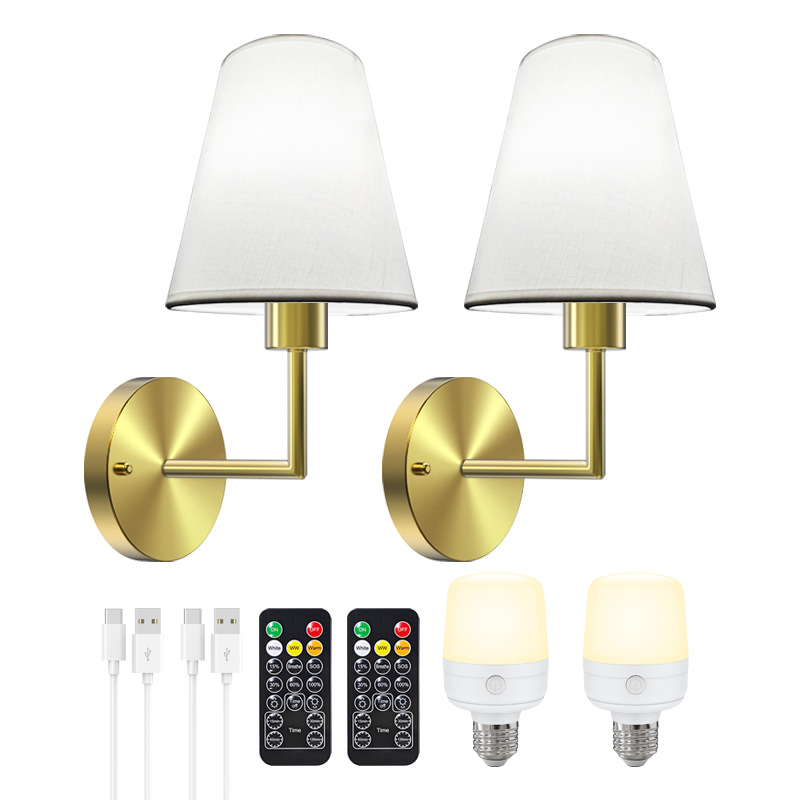 شريط حائط يعمل بالبطارية القابلة لإعادة الشحن بدون أسلاك 4000 مللي أمبير في الساعة لمبة قابلة للفصل وجهاز تحكم عن بعد، 15 لونًا مصباح جداري لاسلكي لتزيين غرفة النوم وغرفة المعيشة