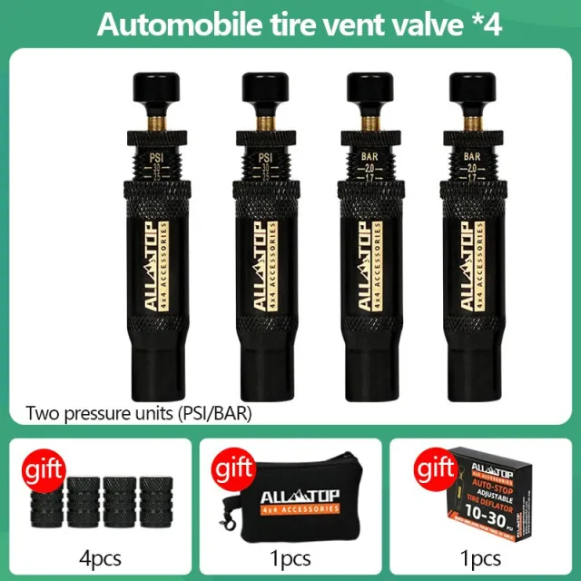 صمام تفريغ أوتوماتيكي بالكامل لإطارات الطرق الوعرة الصحراوية، صمام تخفيض الضغط السريع للإطارات